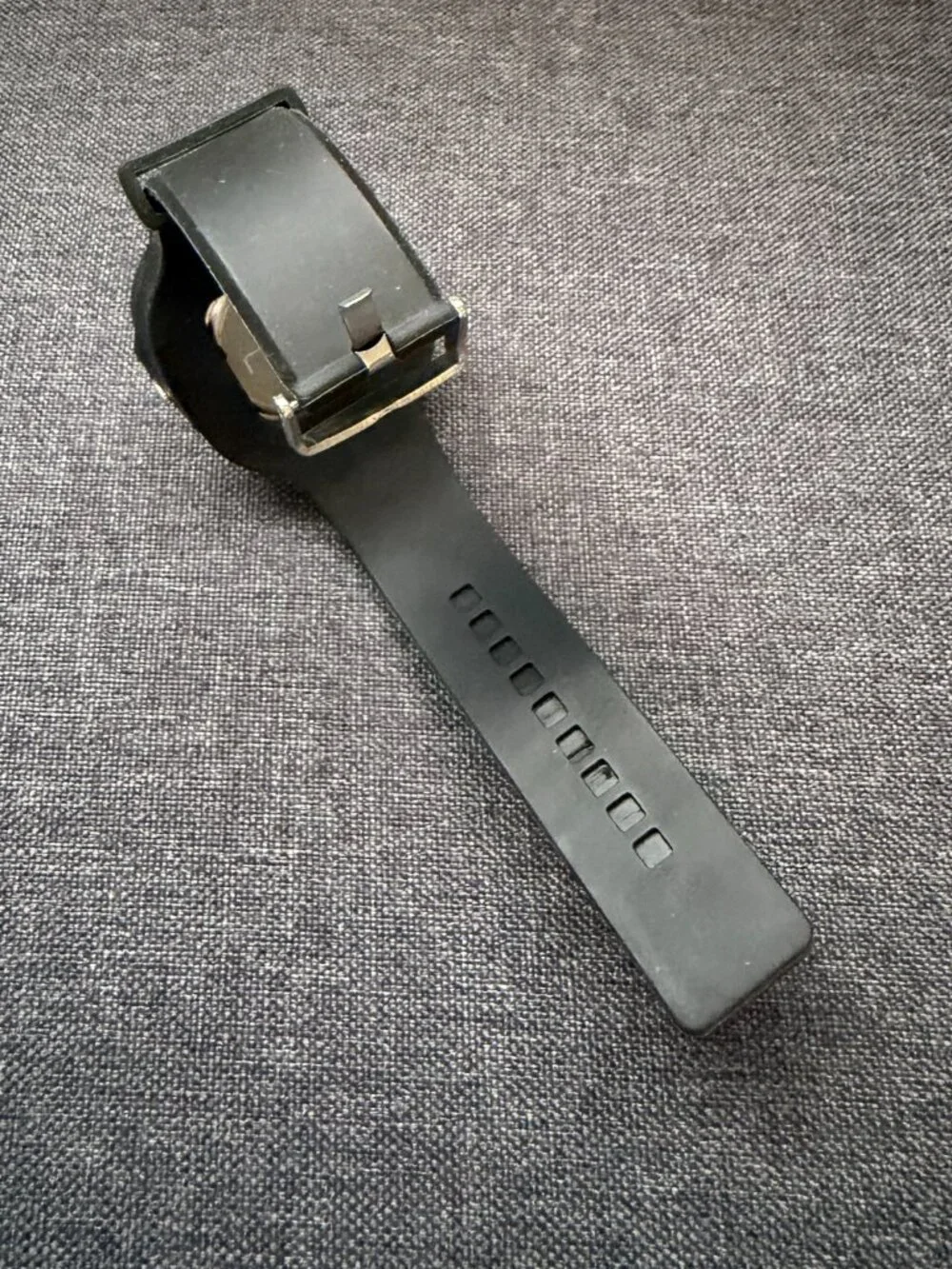 Remix Black Silicone Square Watch